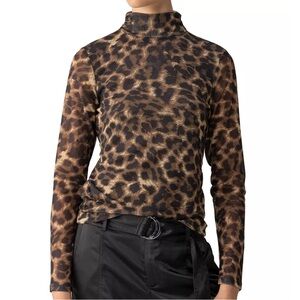 NWT: Sanctuary Animal Print Long Sleeve Top